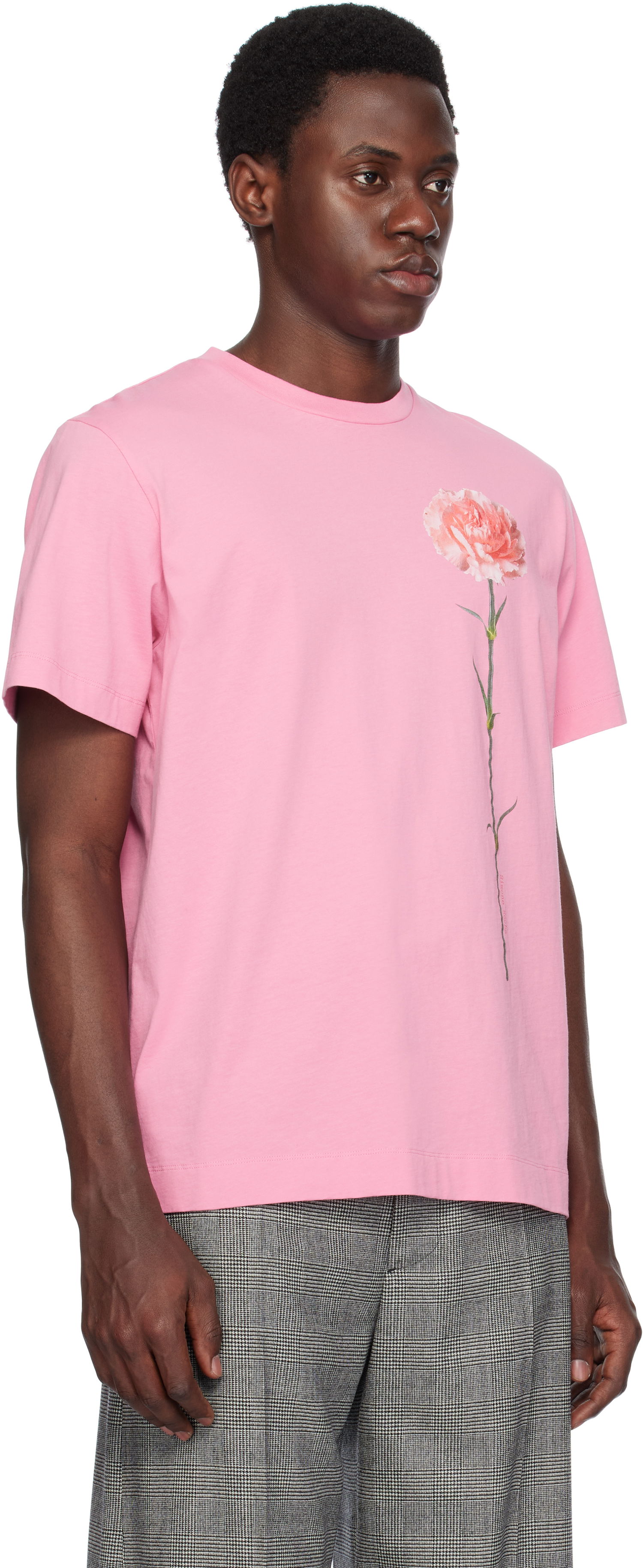 Majica Simone Rocha Simone Rocha Carnation Print T-Shirt Roza | 5195P32A-M 0569, 1