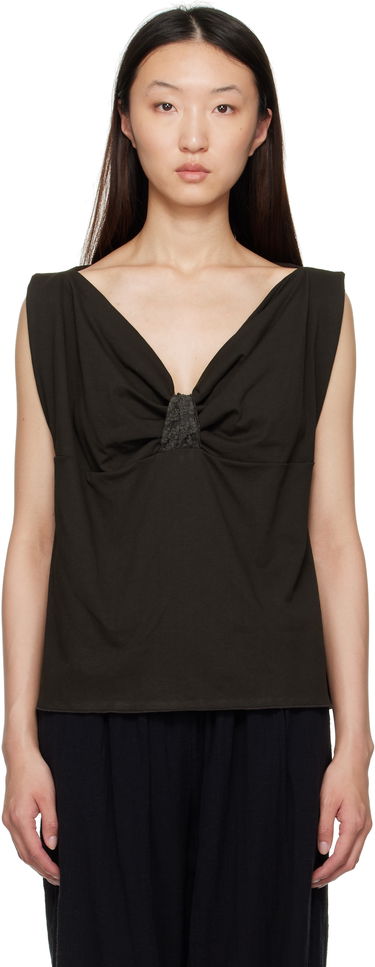 Majica brez rokavov Baserange Baserange Arin Sleeveless Top Črna | TOART-RC-SU25, 0