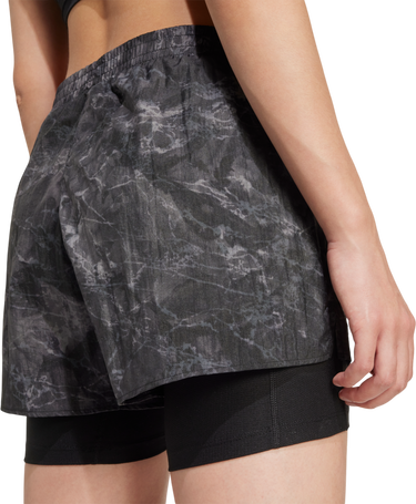 Kratke hlače adidas Originals Own the Run Spray Dye 2-in-1 Shorts Črna | jl8718, 2
