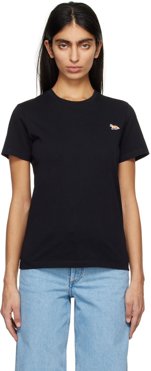 Majica MAISON KITSUNÉ Baby Fox T-Shirt Črna | MW00110KJ0008