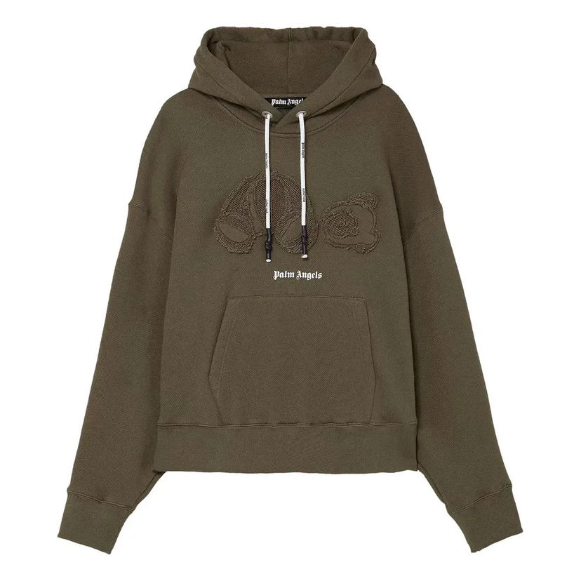 Pulover Palm Angels Palm Angels Bear Hoodie Zelena | PMBB058S21FLE0055601