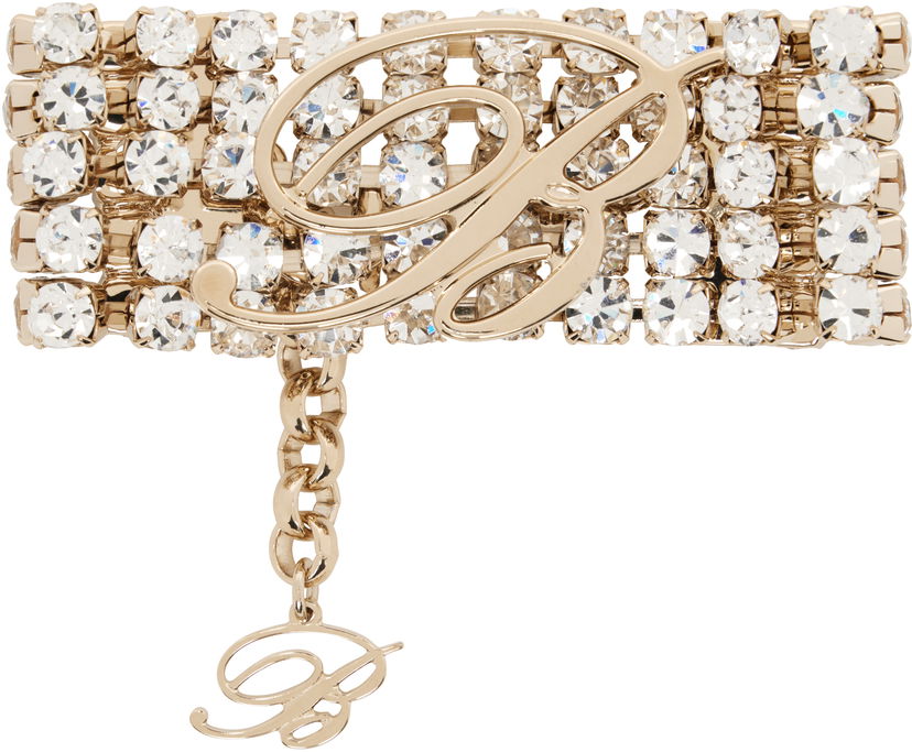 Zapestnica Blumarine Blumarine Rhinestone Chain Bracelet Kovinski | P522W324A