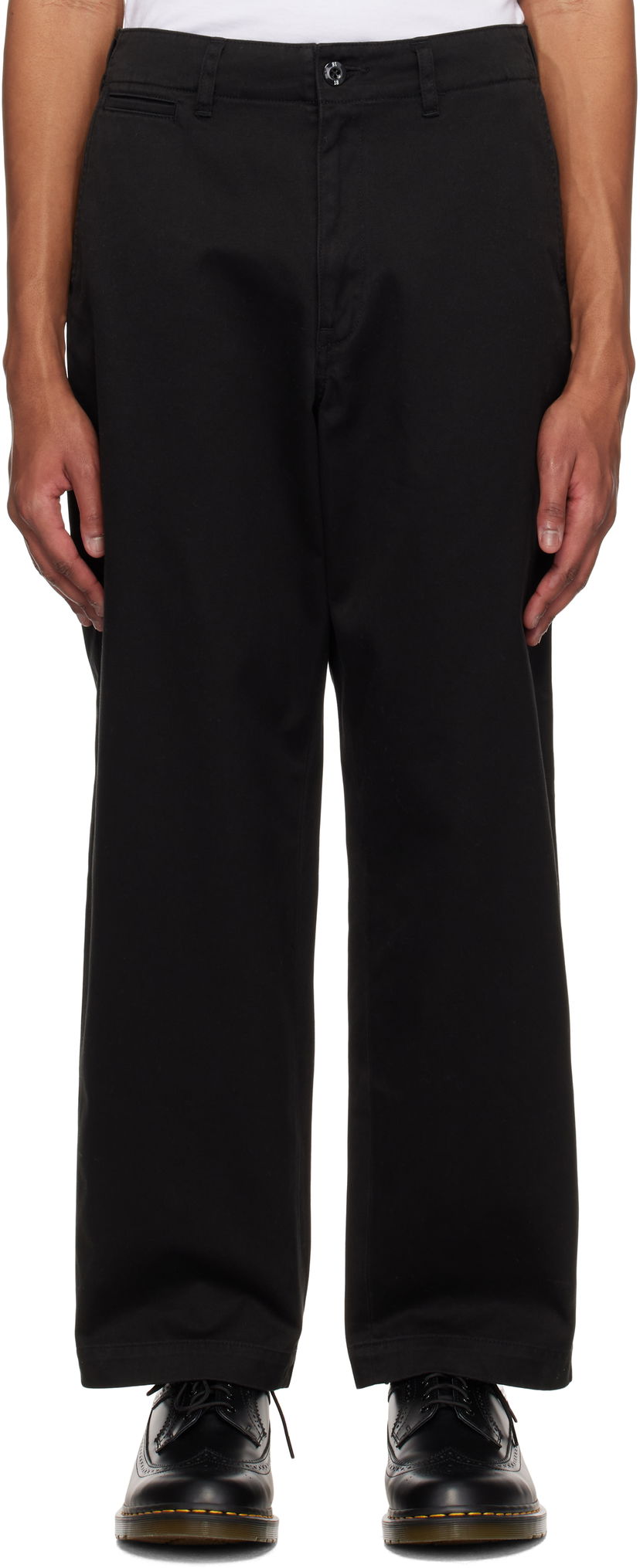 Hlače Neighborhood Neighborhood Classic Trousers Črna | 242AQNH-PTM04