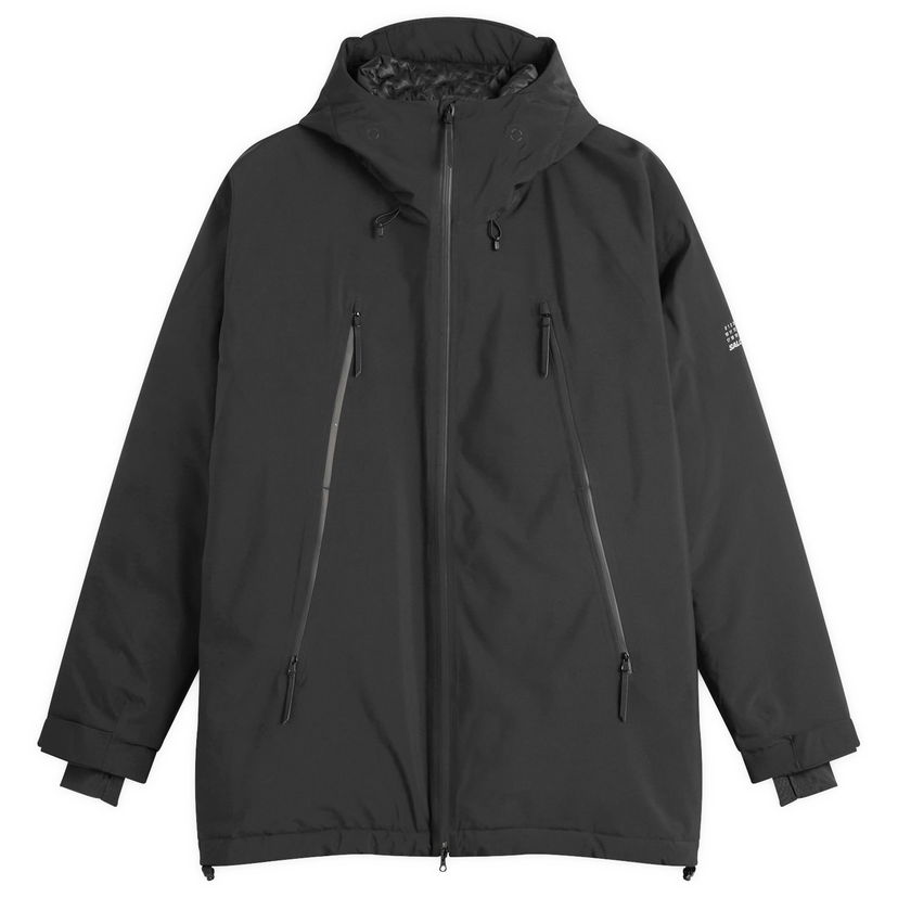 Plašči Maison Margiela Full-Zip Hooded Padded Coat with Angled Pockets Črna | SH0AM0067-M35594-900