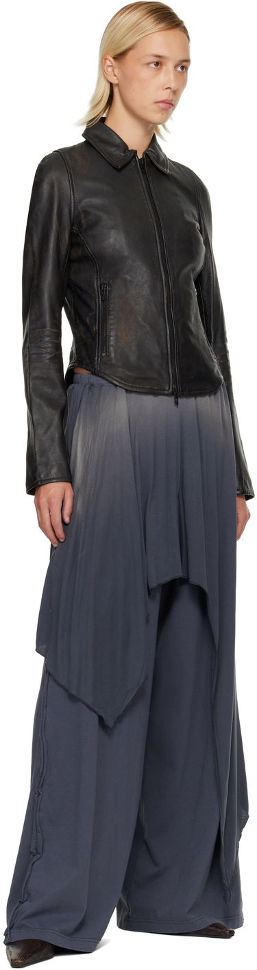 Hlače Diesel P-Kirpalong Draped Wide-Leg Trousers Siva | A18545 0AGBA, 3