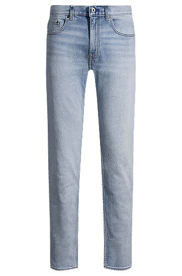 Kavbojke BOSS Slim-Fit Stonewashed Jeans Modra | 50529218