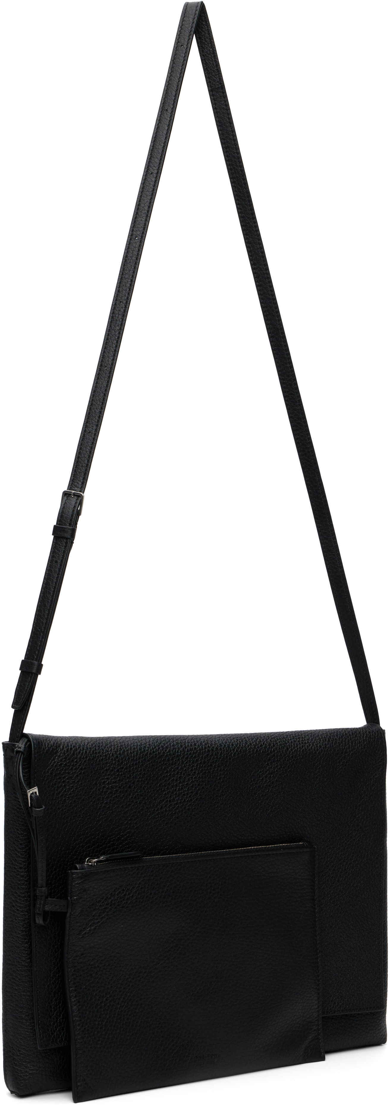 Torba za čez ramo The Row The Row Nan Messenger Bag Črna | W1812-L611, 1