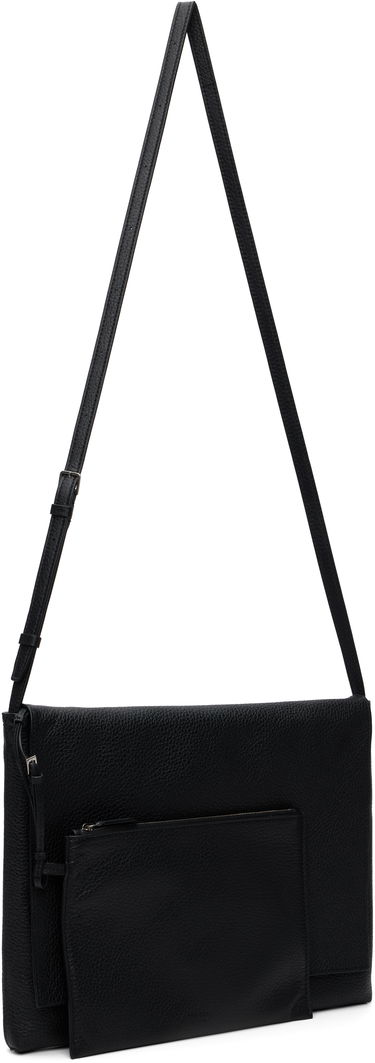 Torba za čez ramo The Row The Row Nan Messenger Bag Črna | W1812-L611, 1