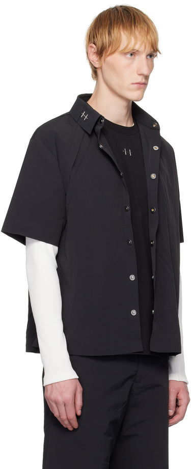 Srajce HELIOT EMIL Heliot Emil Regular Fit Shirt with Classic Collar Črna | SS25.M.05.063.BLK01, 4