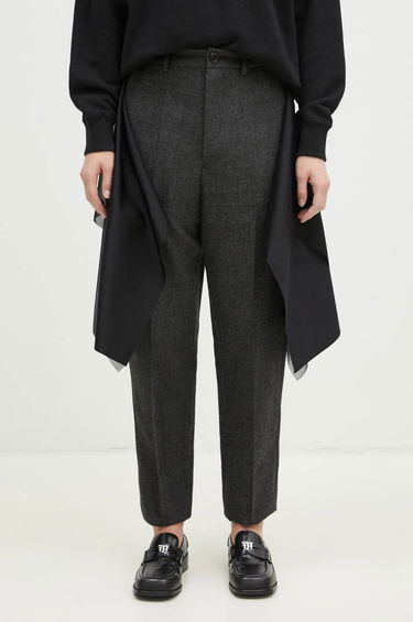 Hlače UNDERCOVER High Waist Pants With Attached Skirt Overlay Siva | UC2D1505, 0