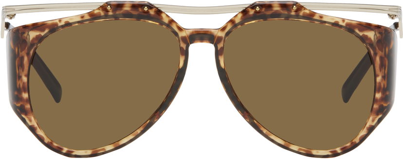 Sončna očala Saint Laurent Saint Laurent SL M137 Amelia Sunglasses Rjava | SL M137 AMELIA-002
