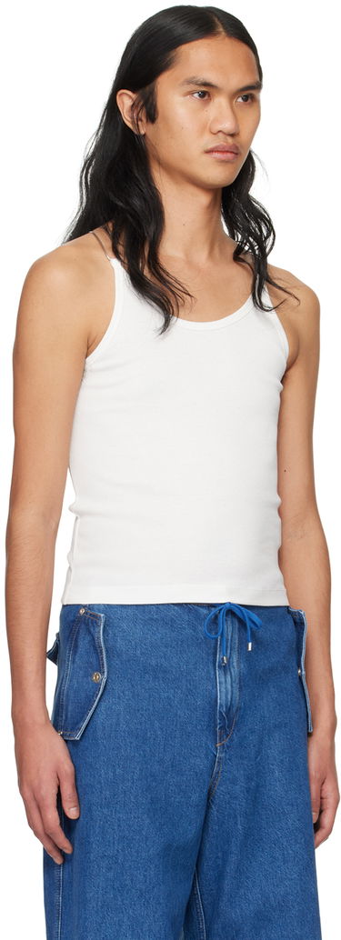 Majica brez rokavov Dion Lee Wire Strap Tank Top Bela | C3159PS24, 1