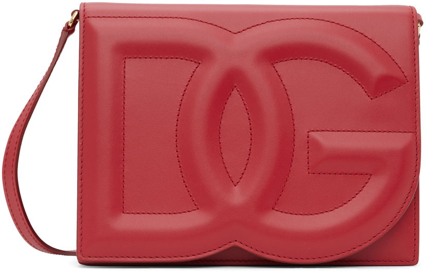 Torba za čez ramo Dolce & Gabbana Red D&G Logo Crossbody Bag Rdeča | BB7287 AW576