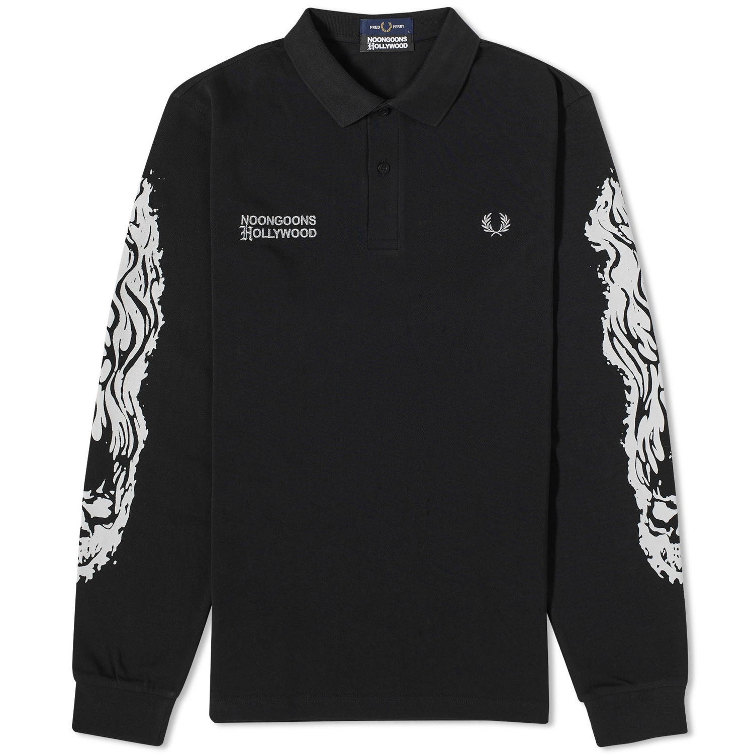 Polo majica Fred Perry Noon Goons x Printed Polo Tee Črna | SM5230-102, 0