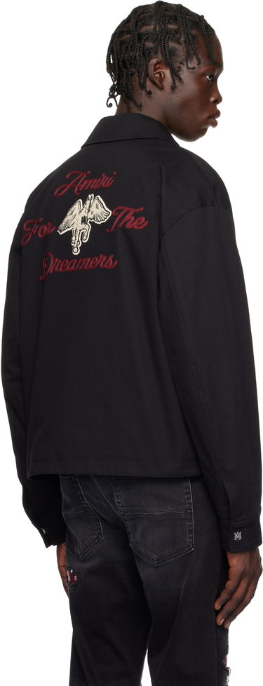 Jakna AMIRI Script Logo Zip Jacket Črna | AMOUBN1059, 2