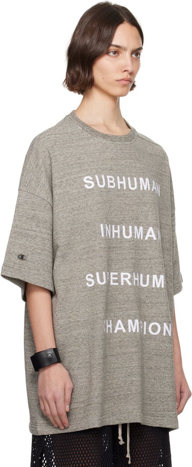 Majica Rick Owens Rick Owens Champion Edition Tommy T-Shirt Siva | CW01E1674 CHMJ, 1