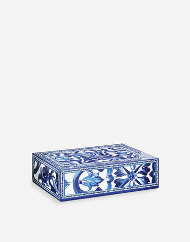 Home decor Dolce & Gabbana Dolce & Gabbana Large Decorated Plexiglass Box Onesize Modra | TCC201TCAMYUB008, 2
