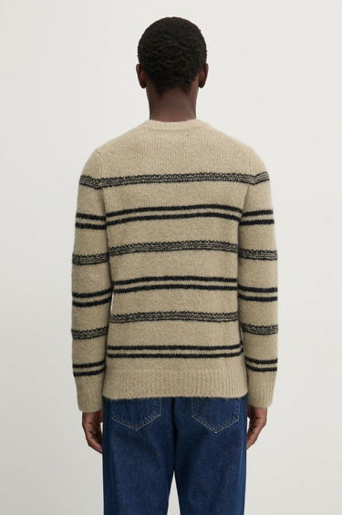 Pleteni pulover Samsoe Samsoe Samsoe Samsoe SAARIN Striped Wool Sweater Bež | M24300098, 2