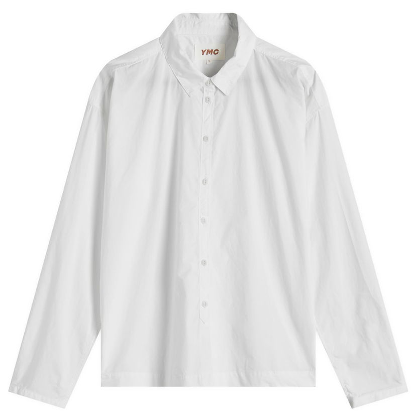 Srajce YMC Earth Marianne Oversized Shirt Bela | Q2AZG-WHITE
