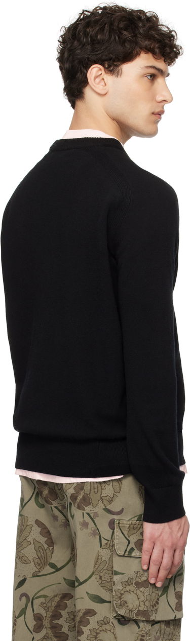 Pleteni pulover Stone Island Stone Island Light Geelong Wool Sweater Črna | K1S15 5100045 S00B4, 2