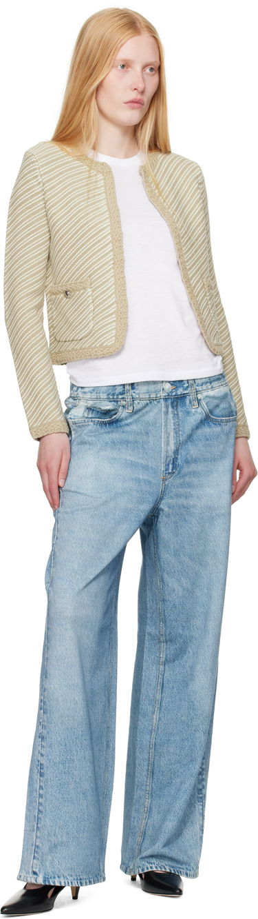Pleteni pulover rag & bone Rag & Bone Claire Knit Cardigan Bež | WAS25P026SD26, 3