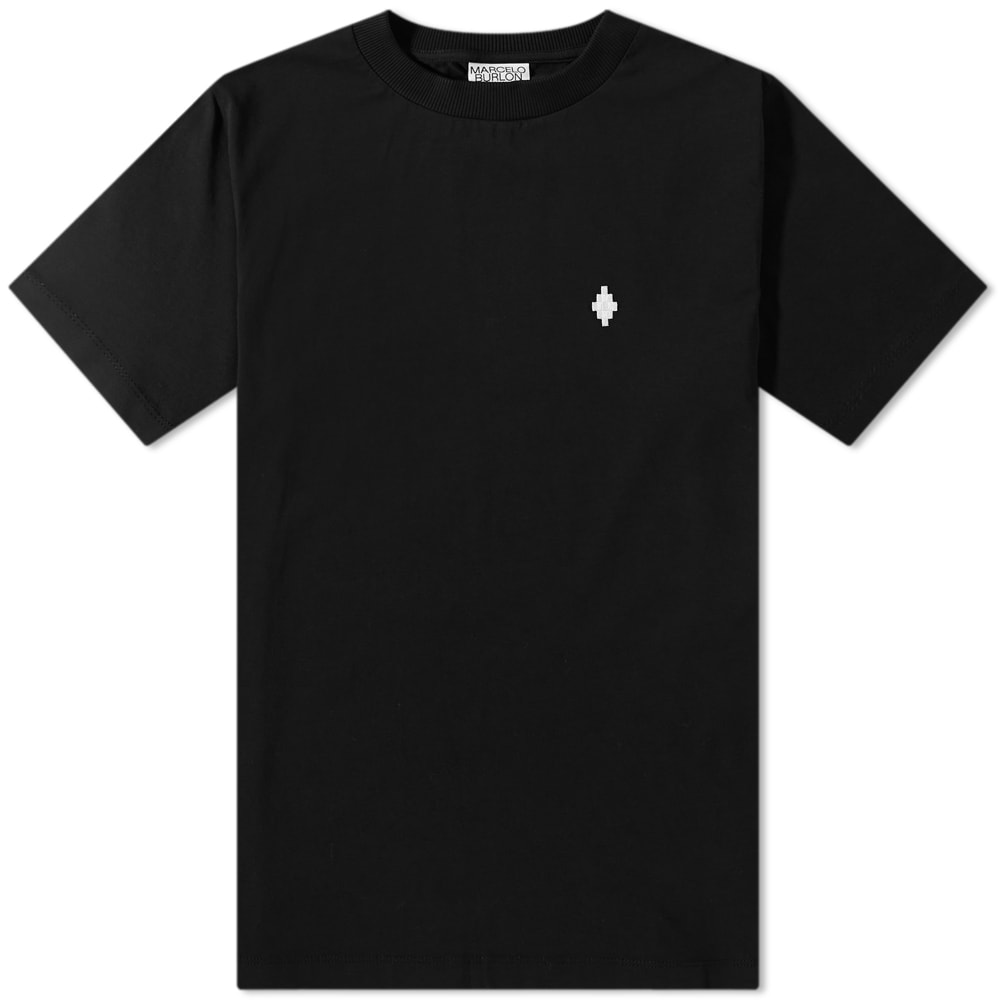 Majica Marcelo Burlon Cross Tee Black Črna | CMAA018C99JER0021001, 0