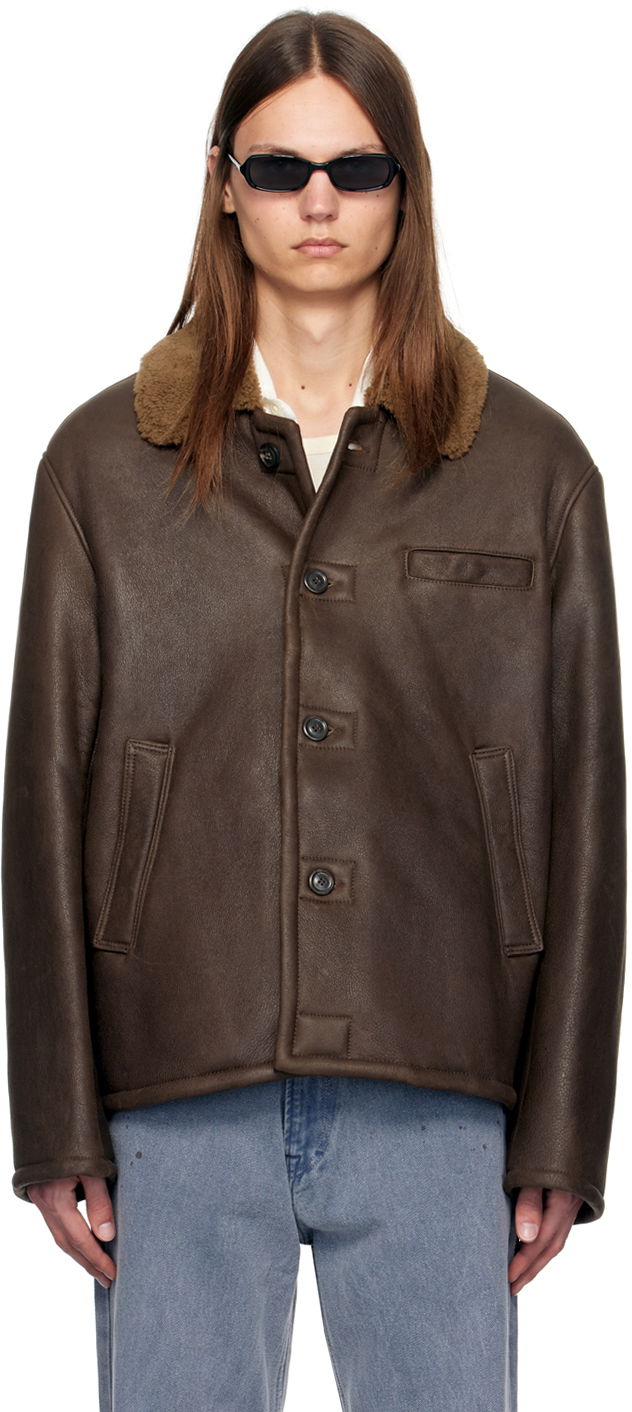 Jakna OUR LEGACY Our Legacy Alaska Shearling Jacket Rjava | M4249AR