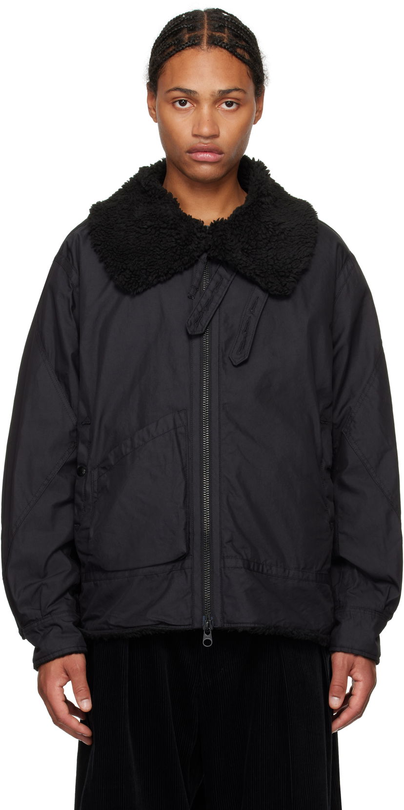 Bomber jakna Engineered Garments Twill B3 Bomber Jacket Črna | 24F1D075