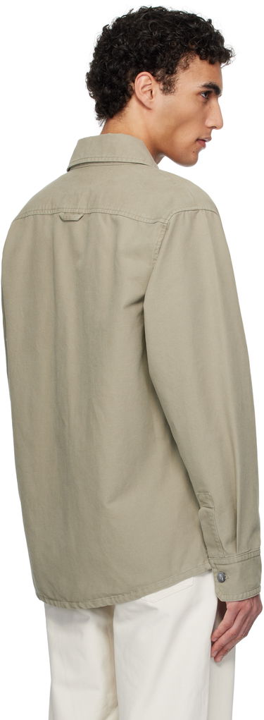 Srajce A.P.C. A.P.C. Basile Chest Pocket Overshirt Bež | COGBJ-H02918, 2