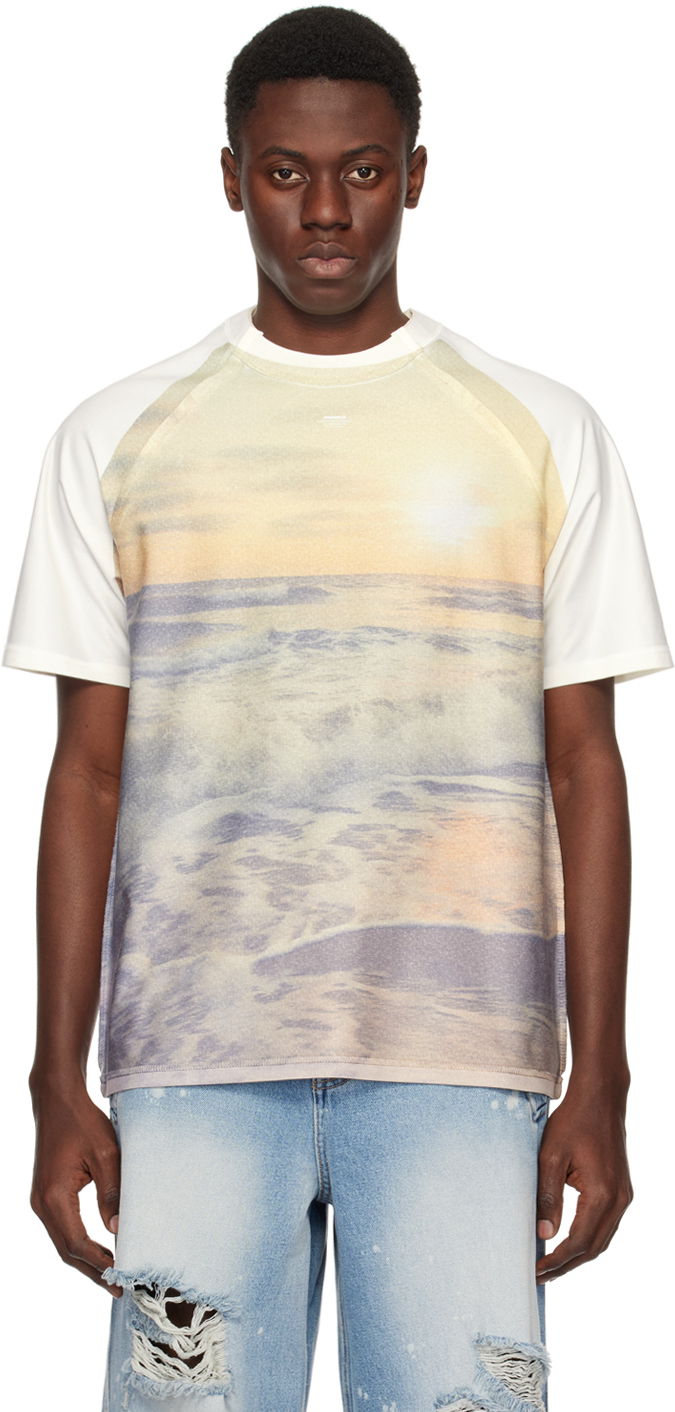 Majica ADER ERROR Print T-Shirt Bež | BN01SSTS0106YL