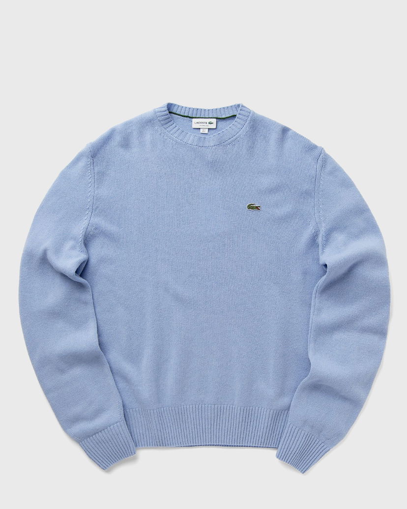Pleteni pulover Lacoste Crewneck Pullover Modra | AH2916-HBP