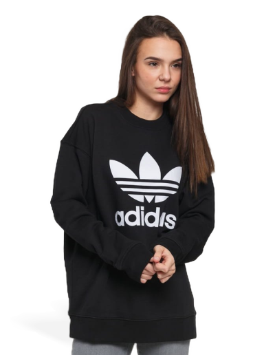 Pulover adidas Originals Trefoil Crew Sweat Črna | FM3272