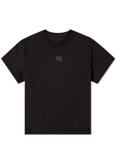 Majica Alexander Wang Essential Shrunken Tee Črna | 4CC3221358-001