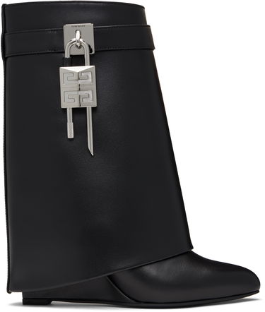 Superge in čevlji Givenchy Givenchy Shark Lock Wedge Ankle Boots Črna | BE602RE147001, 0