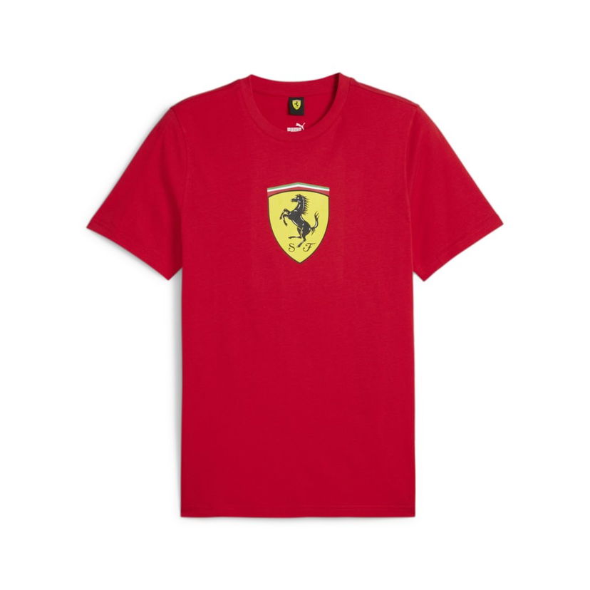 Majica Puma Ferrari Race Big Shield T Coloured S Rdeča | 623805-02