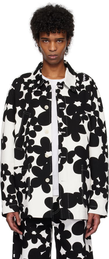 Jakna Marni Marni Dillies Print Jacket Bela | GUMU0131SU UTC462, 0