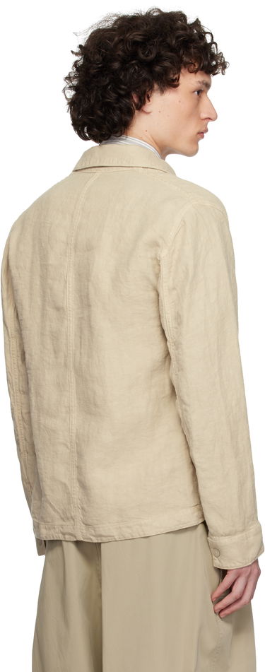 Plašči Stone Island Stone Island Diagonal Linen Overshirt Bež | K1S15 1200010 S00F8, 2