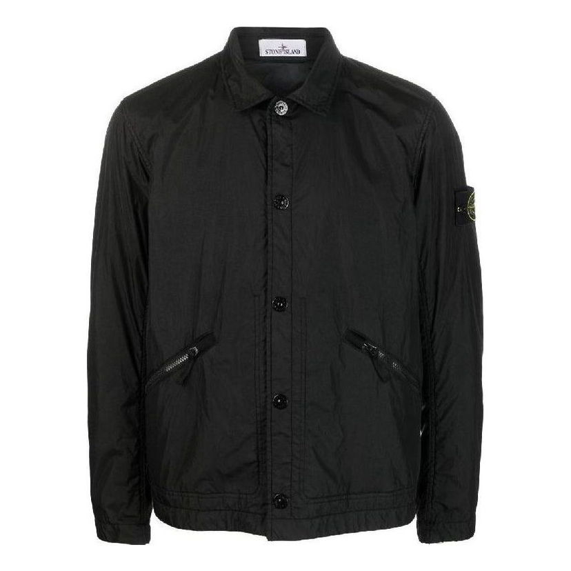Vetrovka Stone Island Stone Island Padded Crinkle Reps Nylon Shirt Jacket Črna | 781542522-V0029