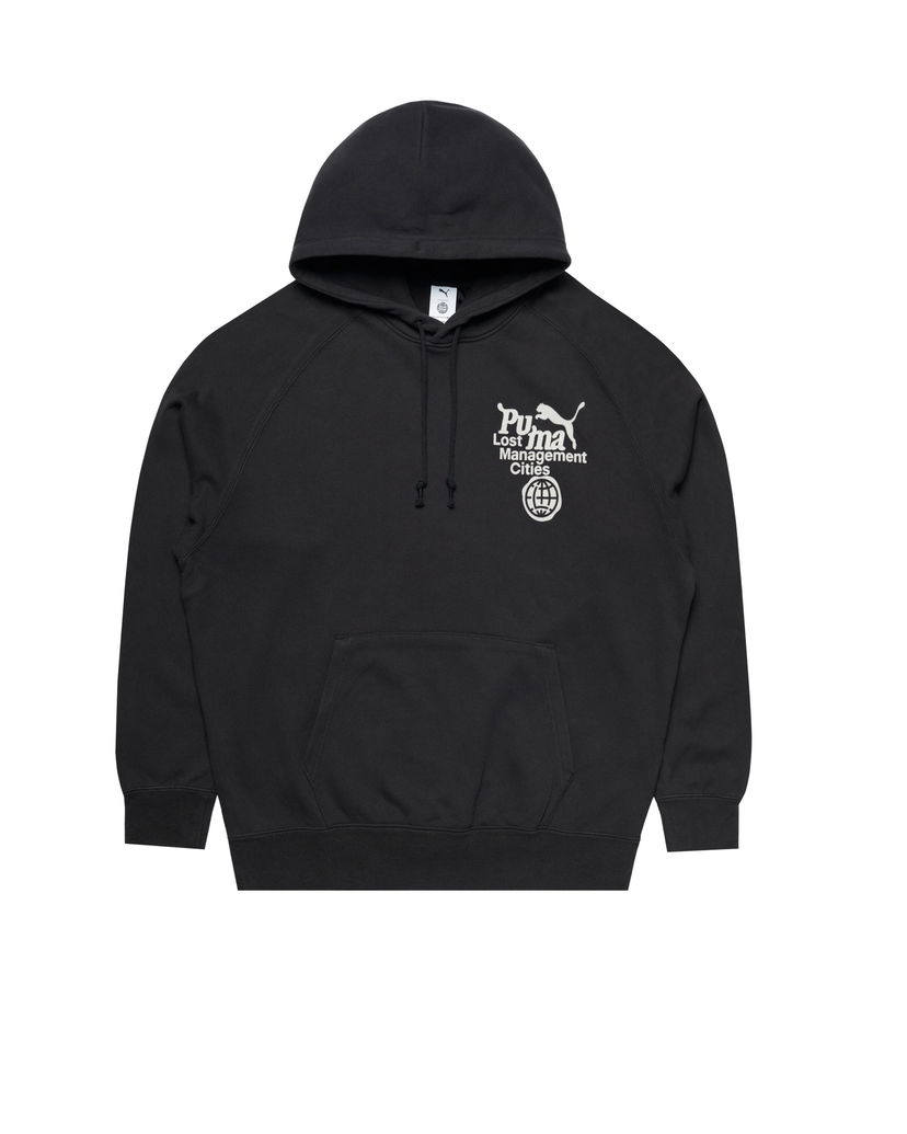 Pulover Puma Lost Management Cities x Hoodie Črna | 626558-01