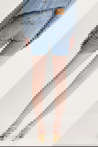 Kratke hlače Fiorucci Fiorucci Bermuda Denim High Waist Shorts Modra | W02SMDSH316DN01DN01, 2