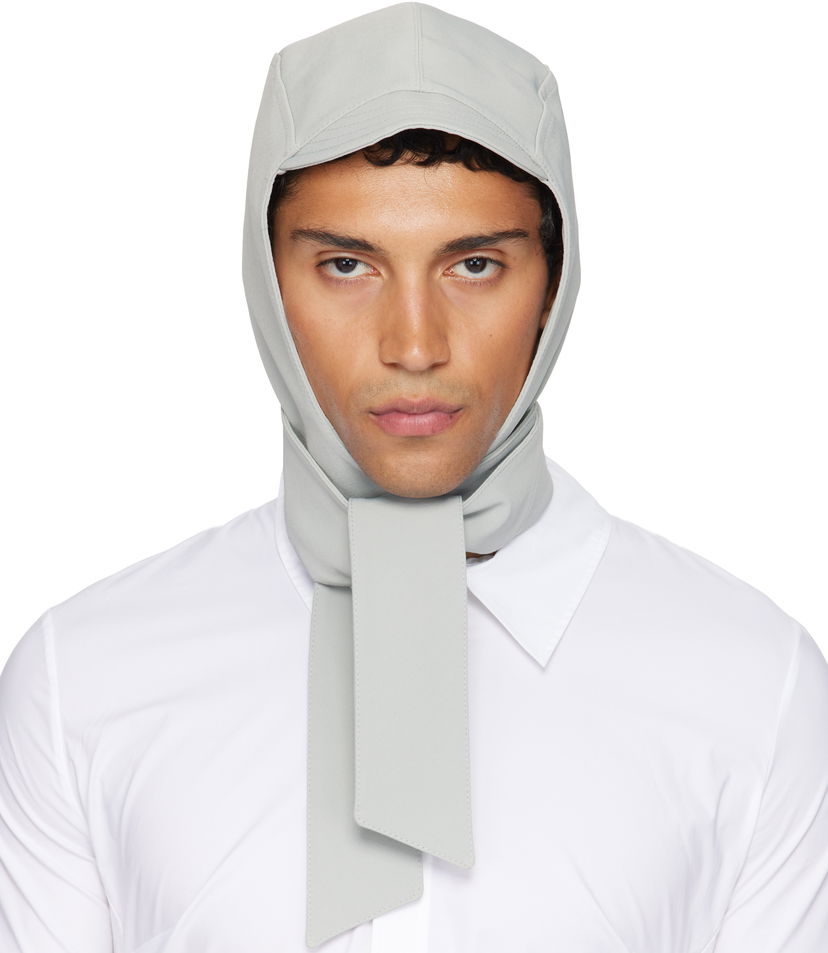 Kape in klobuki Jean Paul Gaultier Jean Paul Gaultier Long Panel Hood Siva | 25/03-W-AC029-W002-02