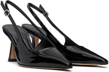 Modni dodatki Aeyde Aeyde Fernanda Slingback Heels Črna | A12-PU-ISOSS75ST-223-800-048, 3