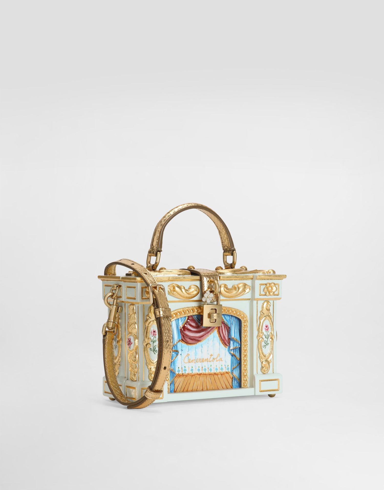 Torbica Dolce & Gabbana Dolce Box Cinderella Theater Handbag Turkizna | BB5970A8H378B034, 1