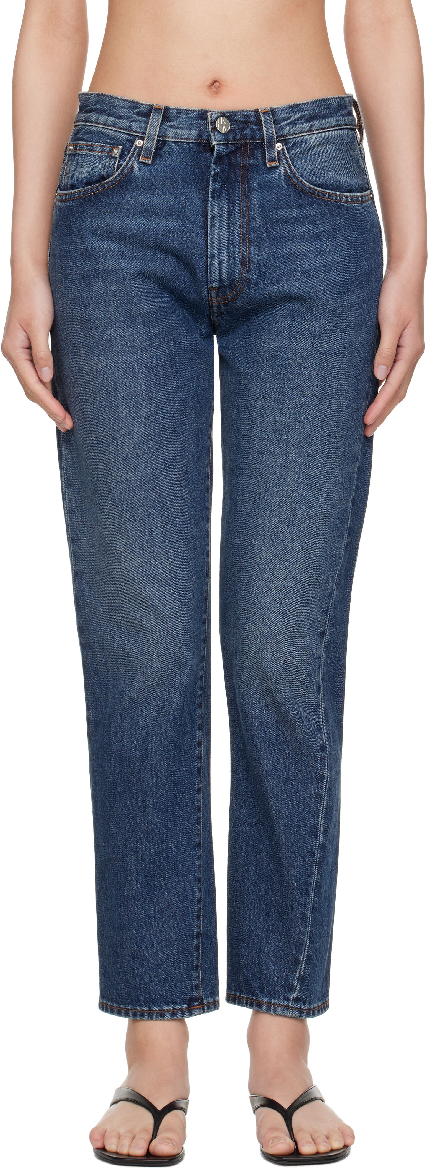 Kavbojke TOTEME TOTEME Twisted Seam Jeans Modra | 221-232-741, 0