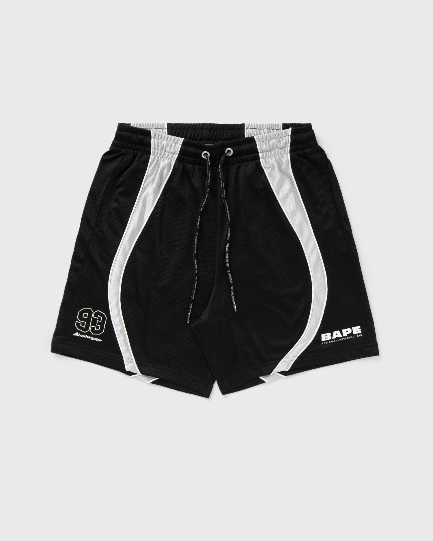 Kratke hlače BAPE Multilogo Relaxed Fit Mesh Shorts Črna | 001SPL301326MBL, 0
