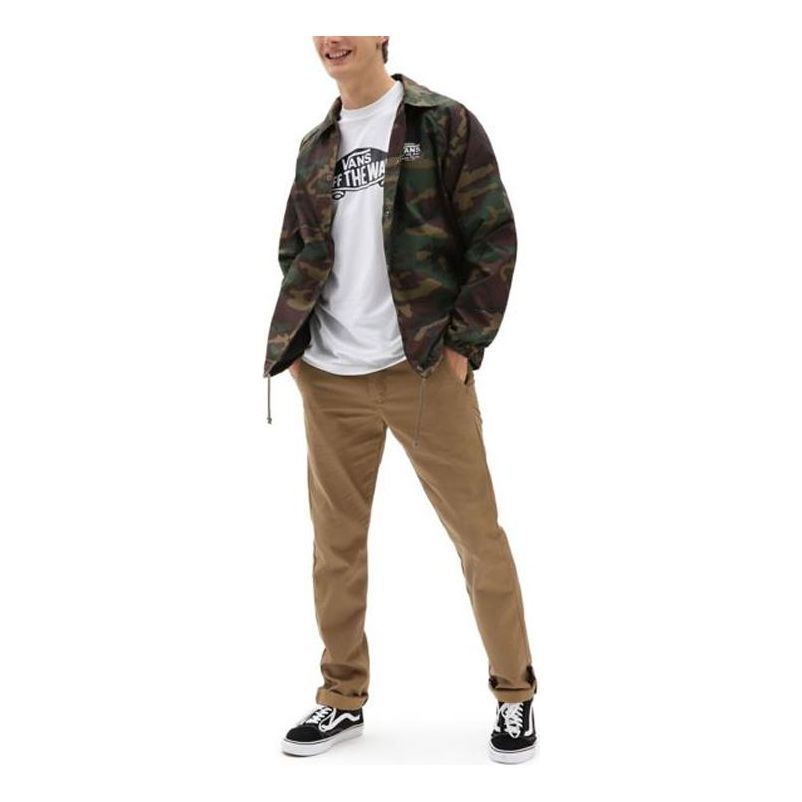 Vetrovka Vans Camo Windbreaker Jacket with Logo Zelena | VN0002MUCMA