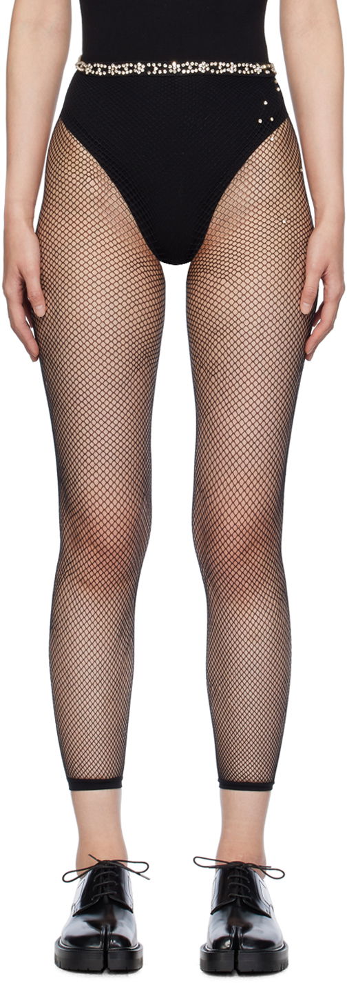 Nogavice Maison Margiela Net Tights Črna | S51TL0058 M20001