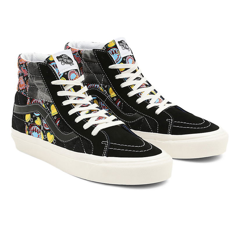 Superge in čevlji Vans Anaheim Factory Sk8-Hi 38 Dx Positivity Patchwork Črna | VN0A54FBA5J
