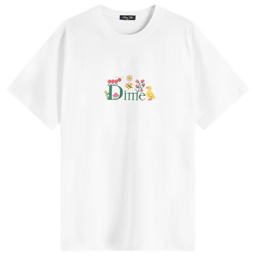 Majica Dime Dime Classic Cross Stitch T-Shirt, Size Large Bela | DIMESU2560-WHT