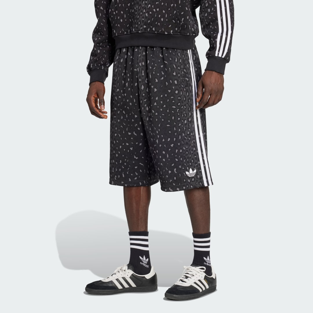 Kratke hlače adidas Performance Leopard Print Shorts Črna | JV7567, 0